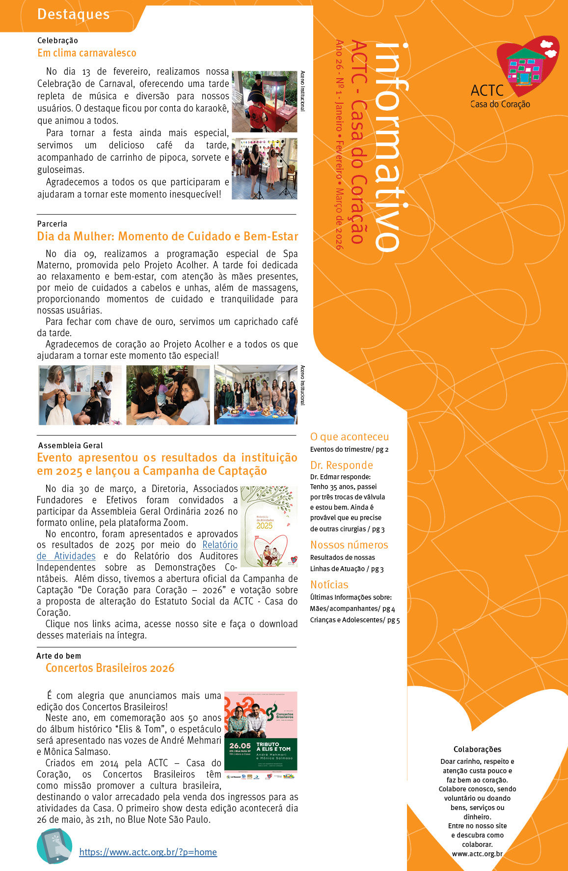 Informativo ACTC - Casa do Coração