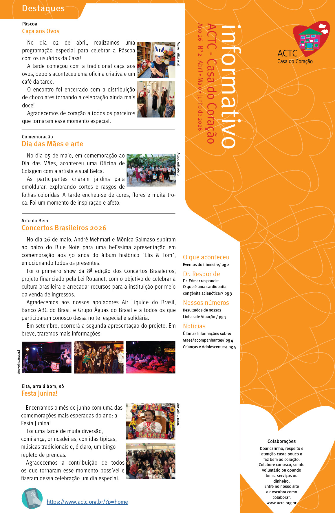 Informativo ACTC - Casa do Coração
